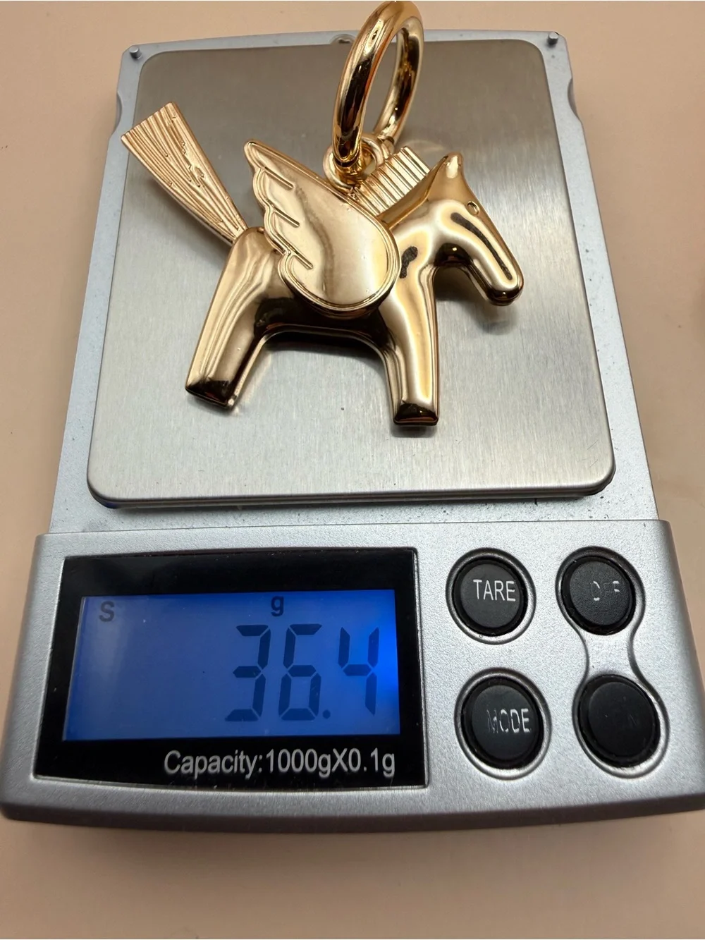 Gold Pegasus Key & Bag Charm Key Ring
